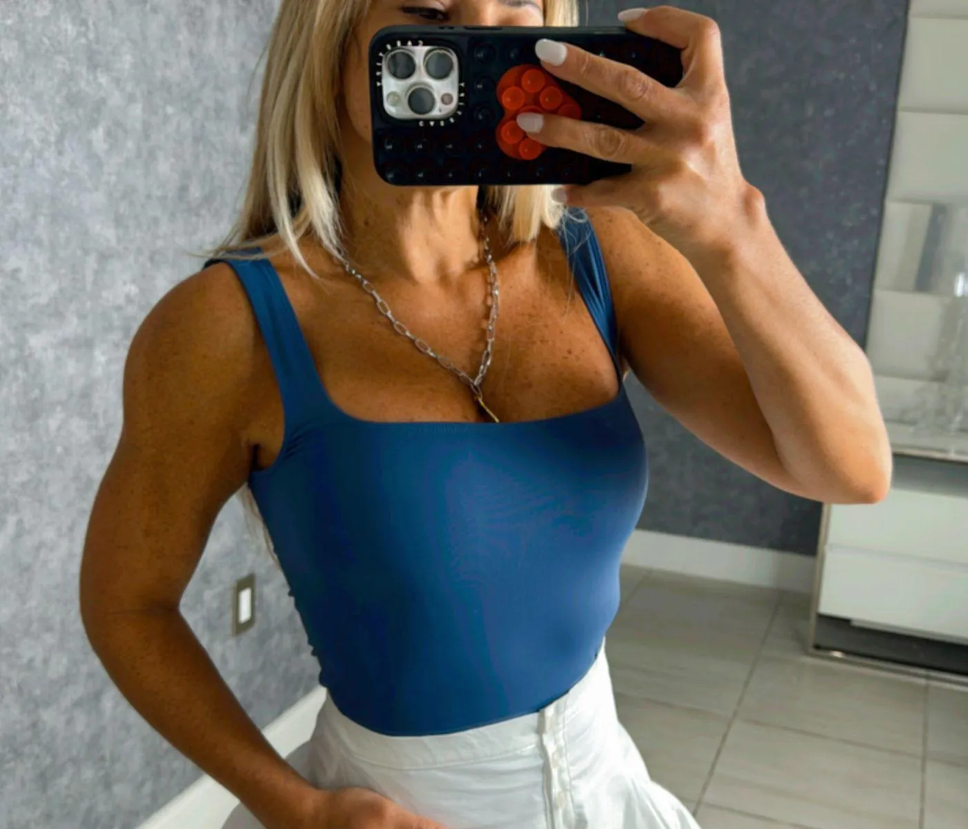 1087 Square neck tank bodysuit