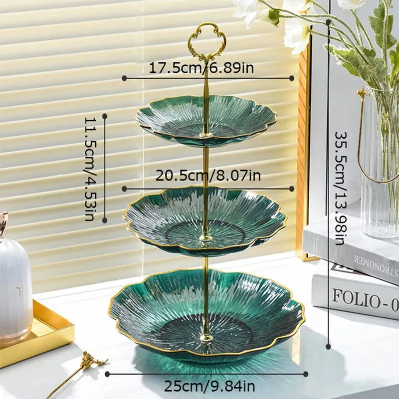 3-Layer Fruit Tower Cake Dessert Buffet Stand