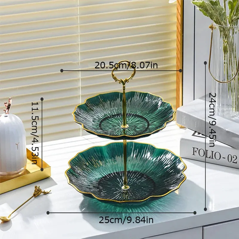 3-Layer Fruit Tower Cake Dessert Buffet Stand
