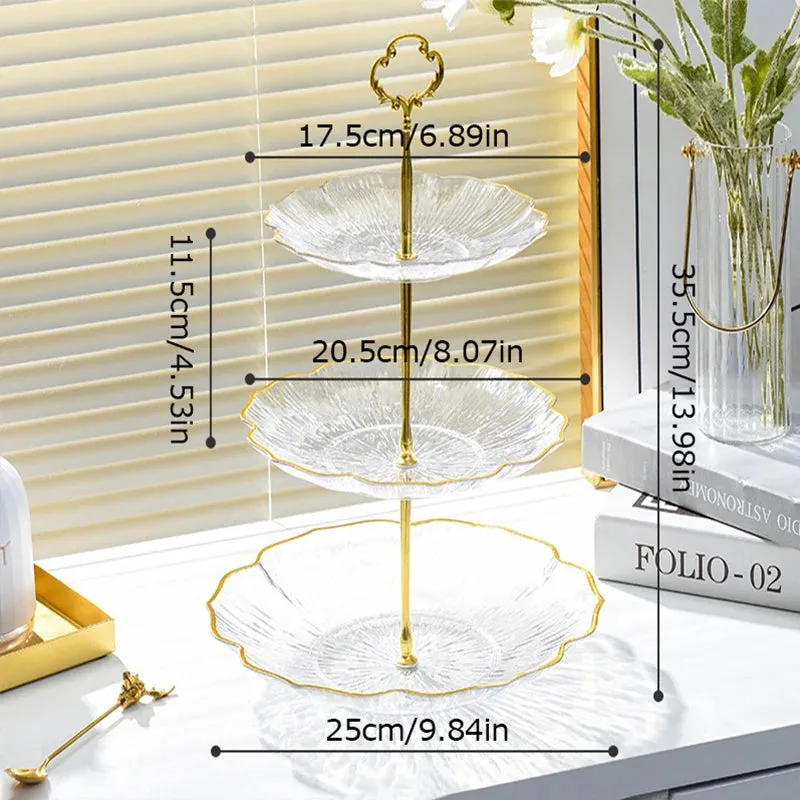 3-Layer Fruit Tower Cake Dessert Buffet Stand