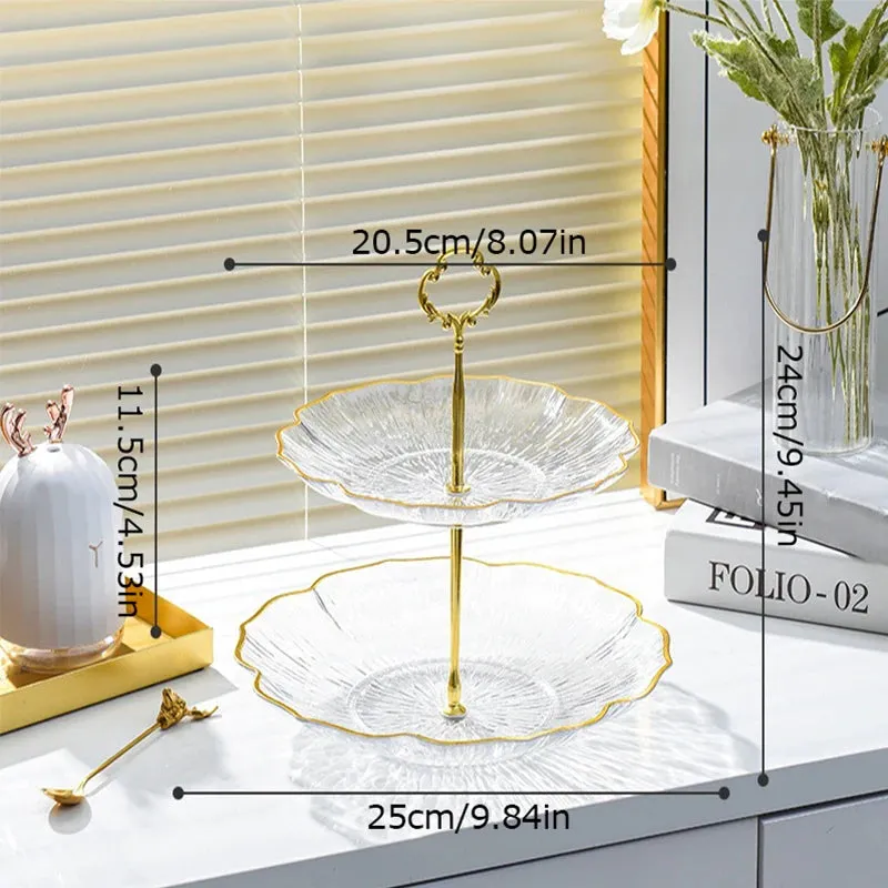 3-Layer Fruit Tower Cake Dessert Buffet Stand