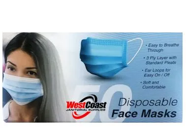 50 Pack Disposable Face Mask Safety for Personal Health, 3-Ply Ear Loop LIMITED TIME OFFER