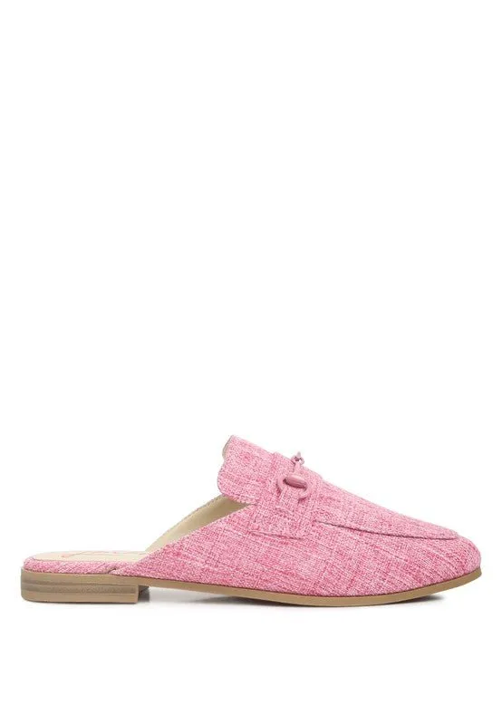 AKUA Horsebit Embellished Mule Slides