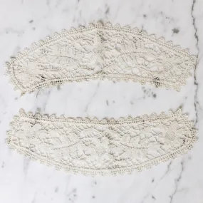Antique Victorian Daisy Lace Cuffs (Pair)