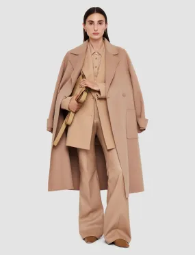 Arline double face cashmere coat - blusher