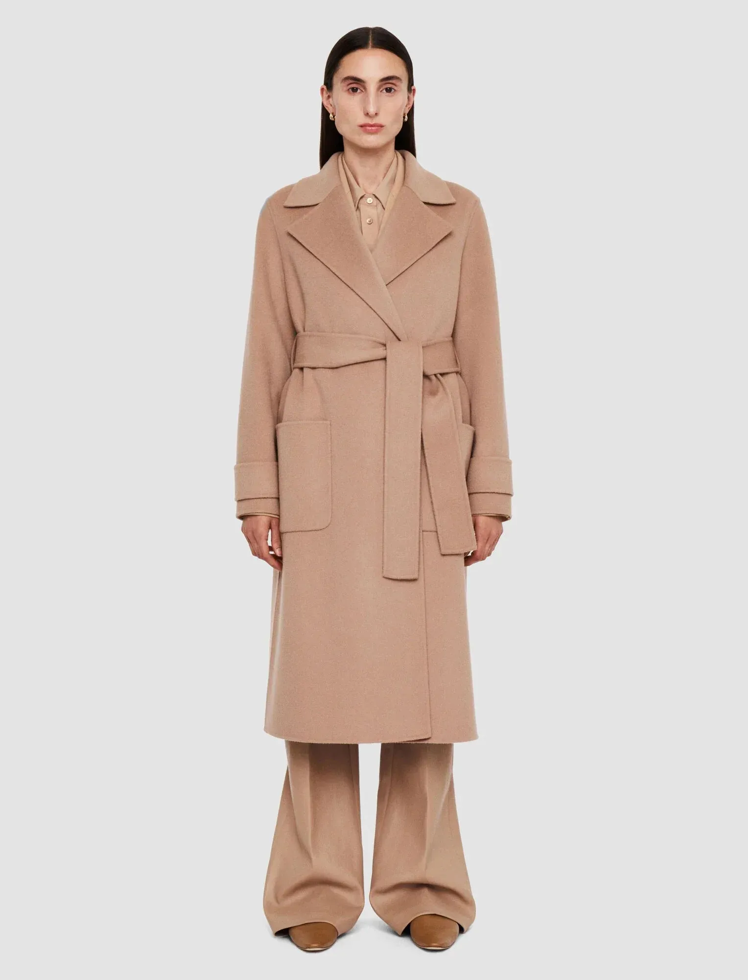 Arline double face cashmere coat - blusher
