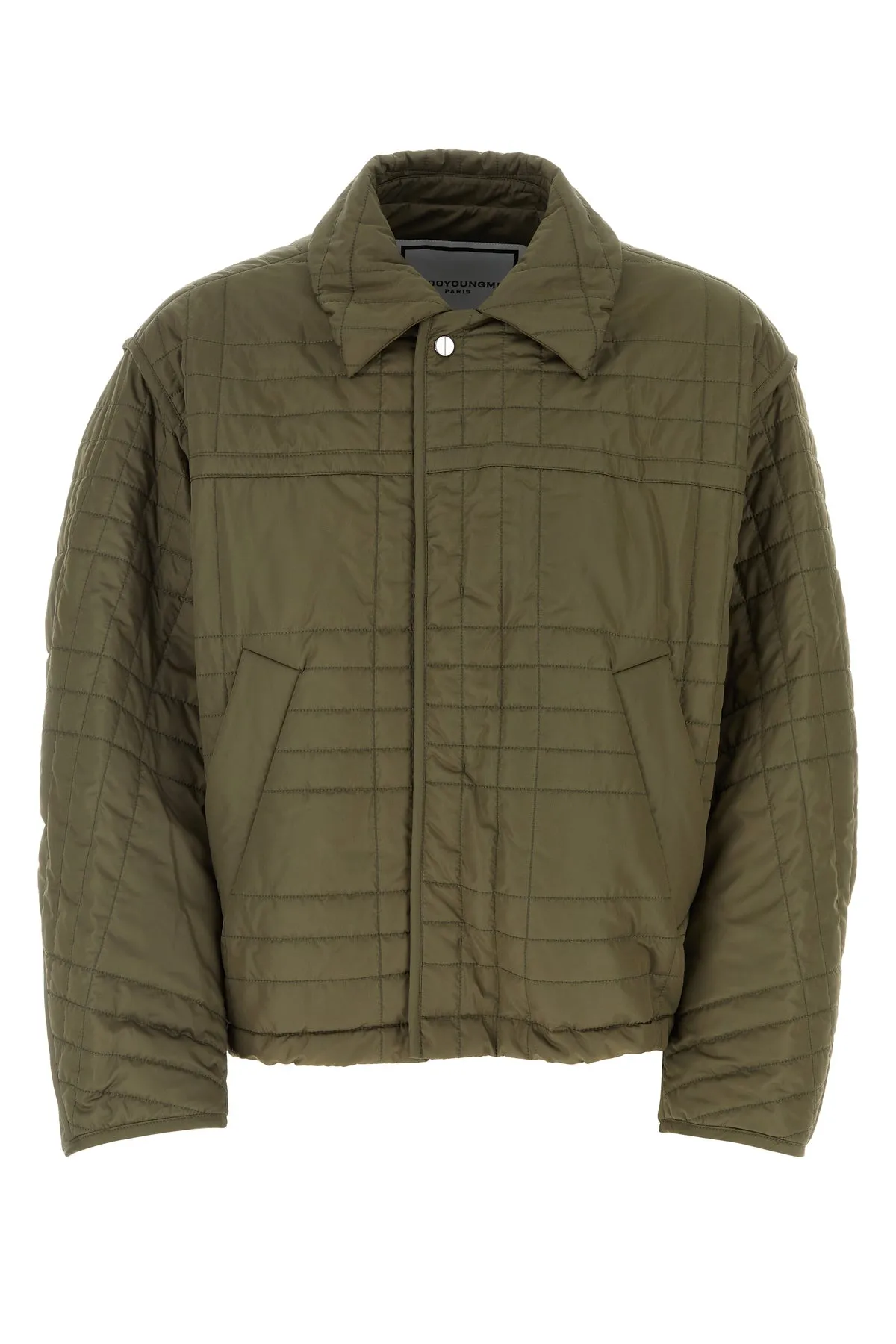 Army green polyester padded jacket