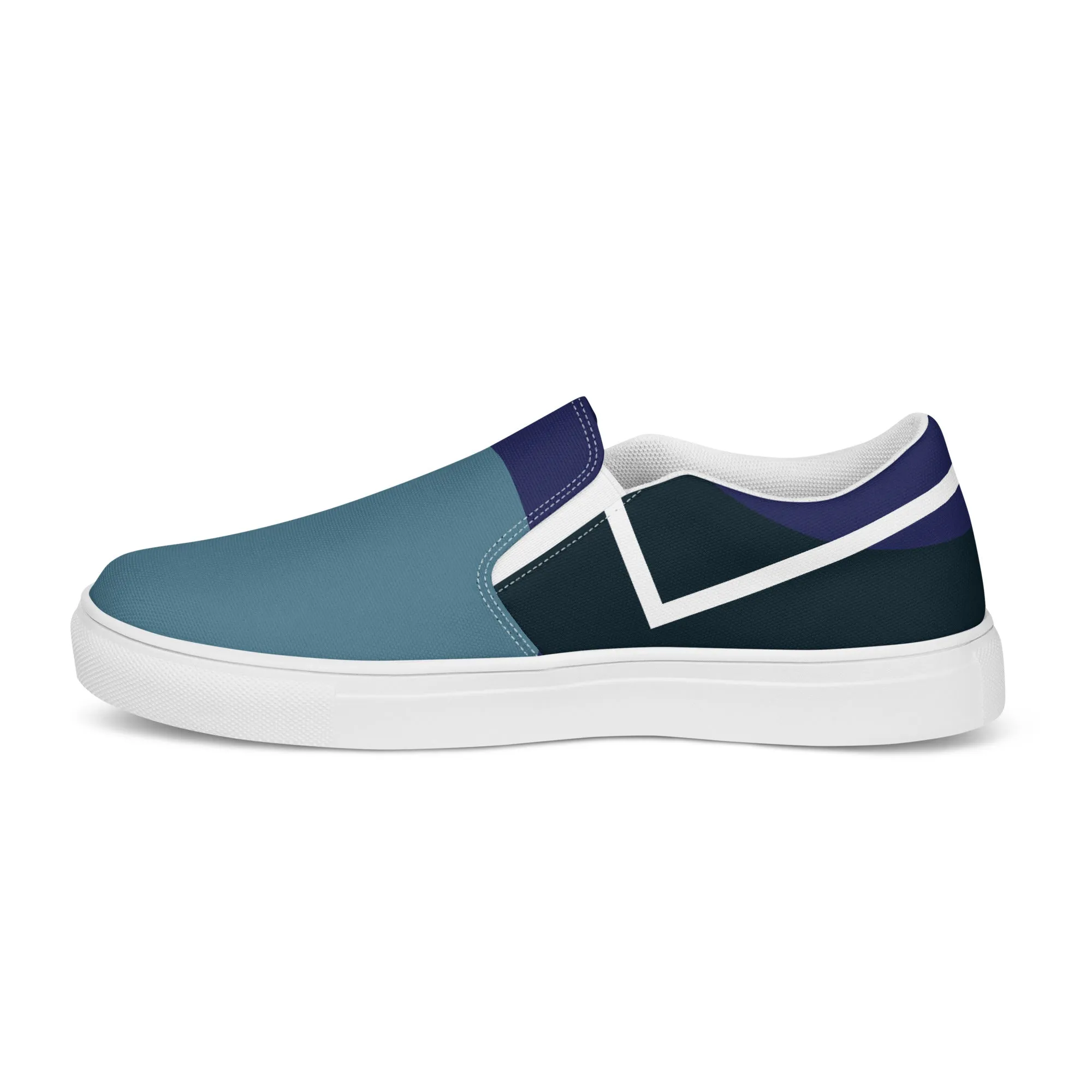 ARTIST Women’s Slip-On Canvas Shoes (Blue Shades)
