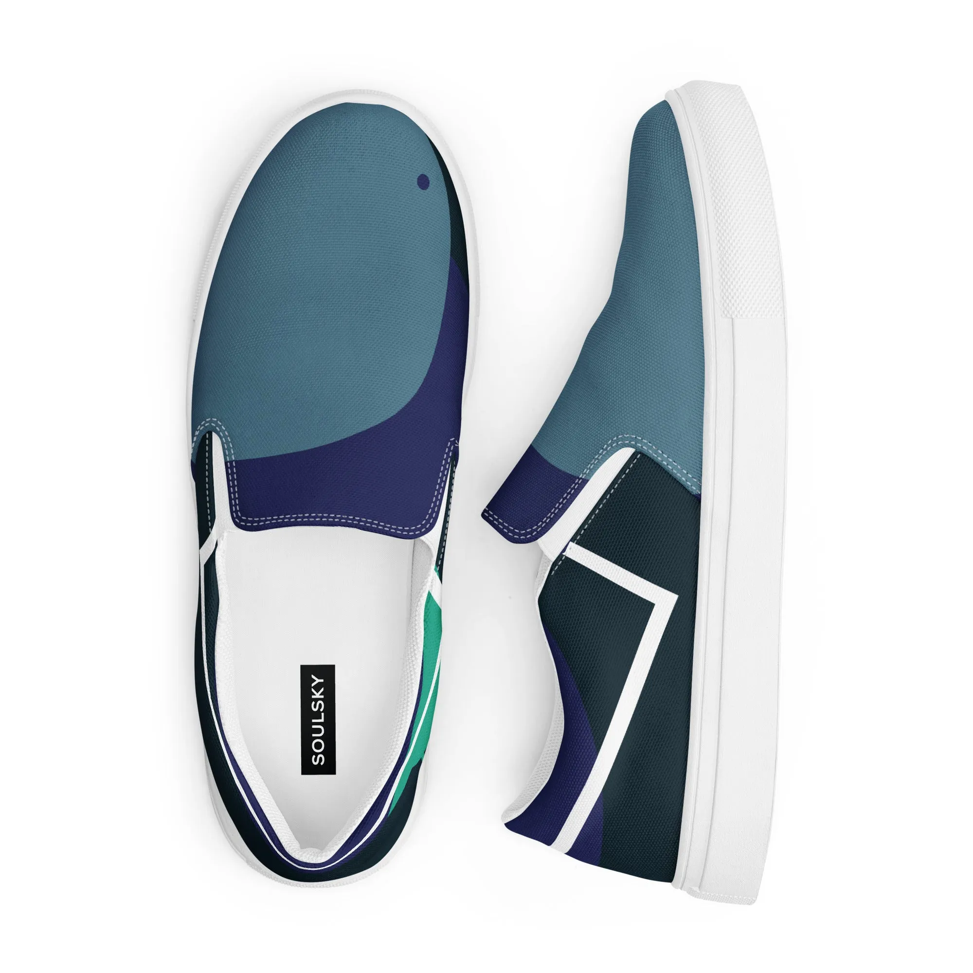 ARTIST Women’s Slip-On Canvas Shoes (Blue Shades)