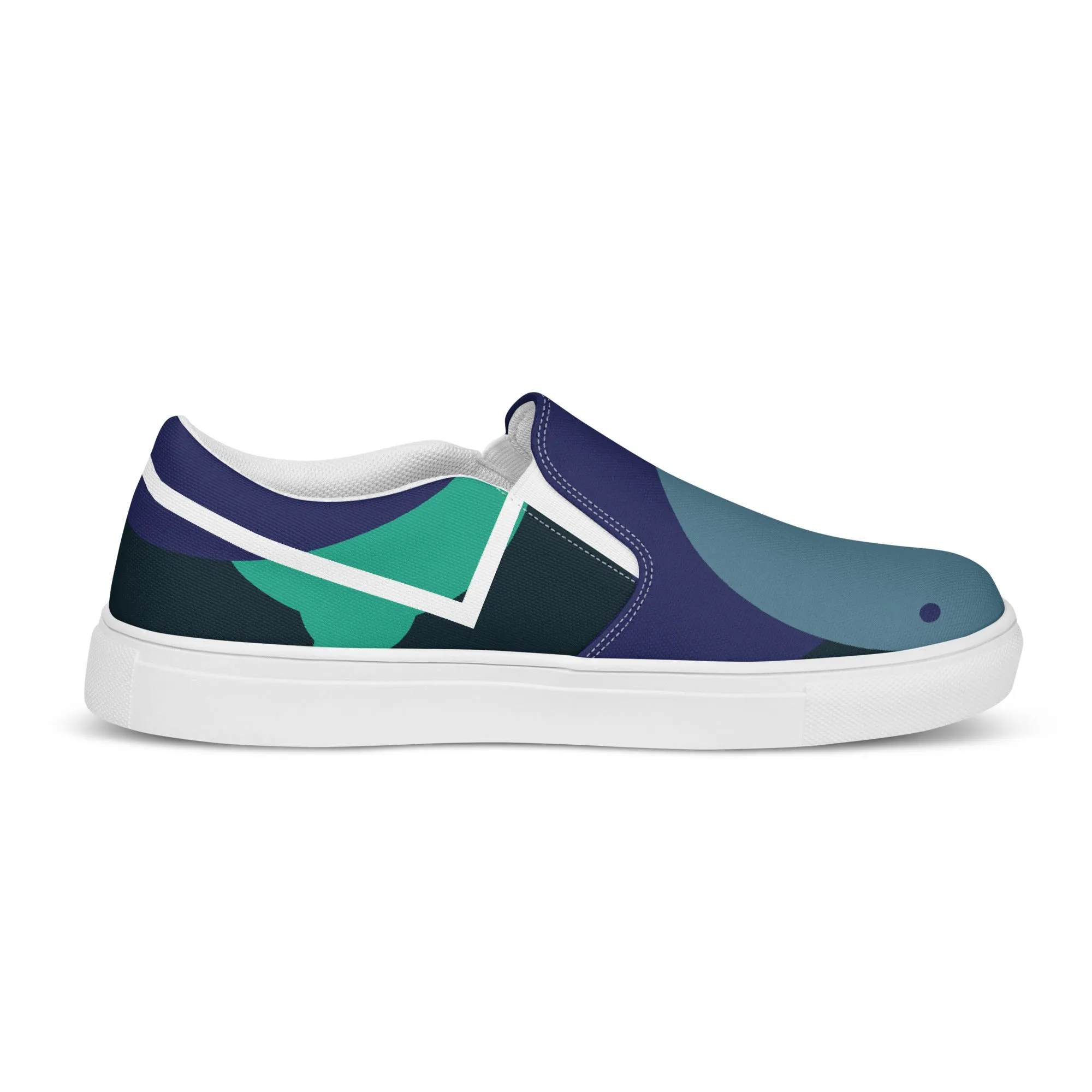 ARTIST Women’s Slip-On Canvas Shoes (Blue Shades)