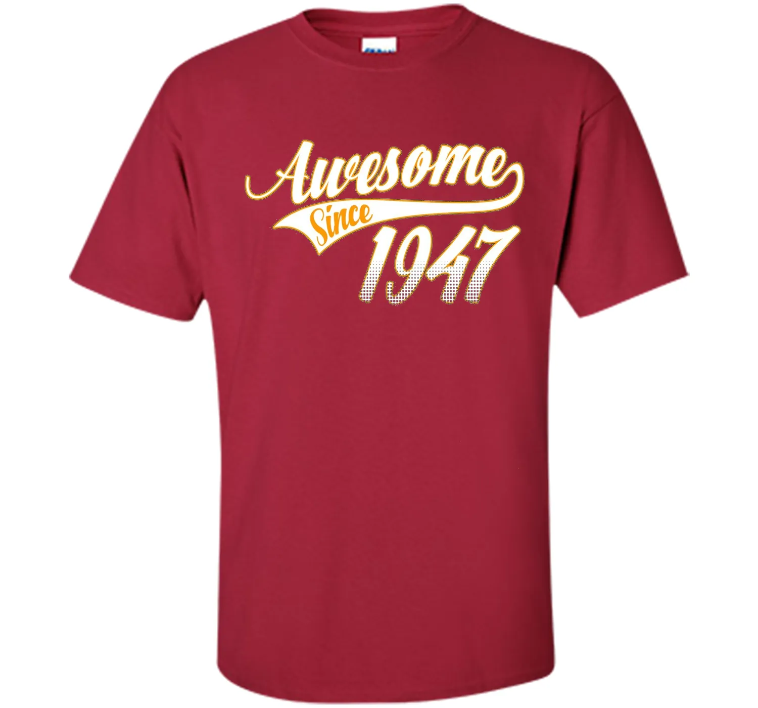 Awesome Since 1947, 69th Birthday Gift T Shirt