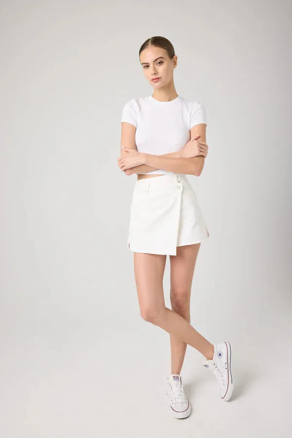 Blank NYC - Crossover Denim Skirt