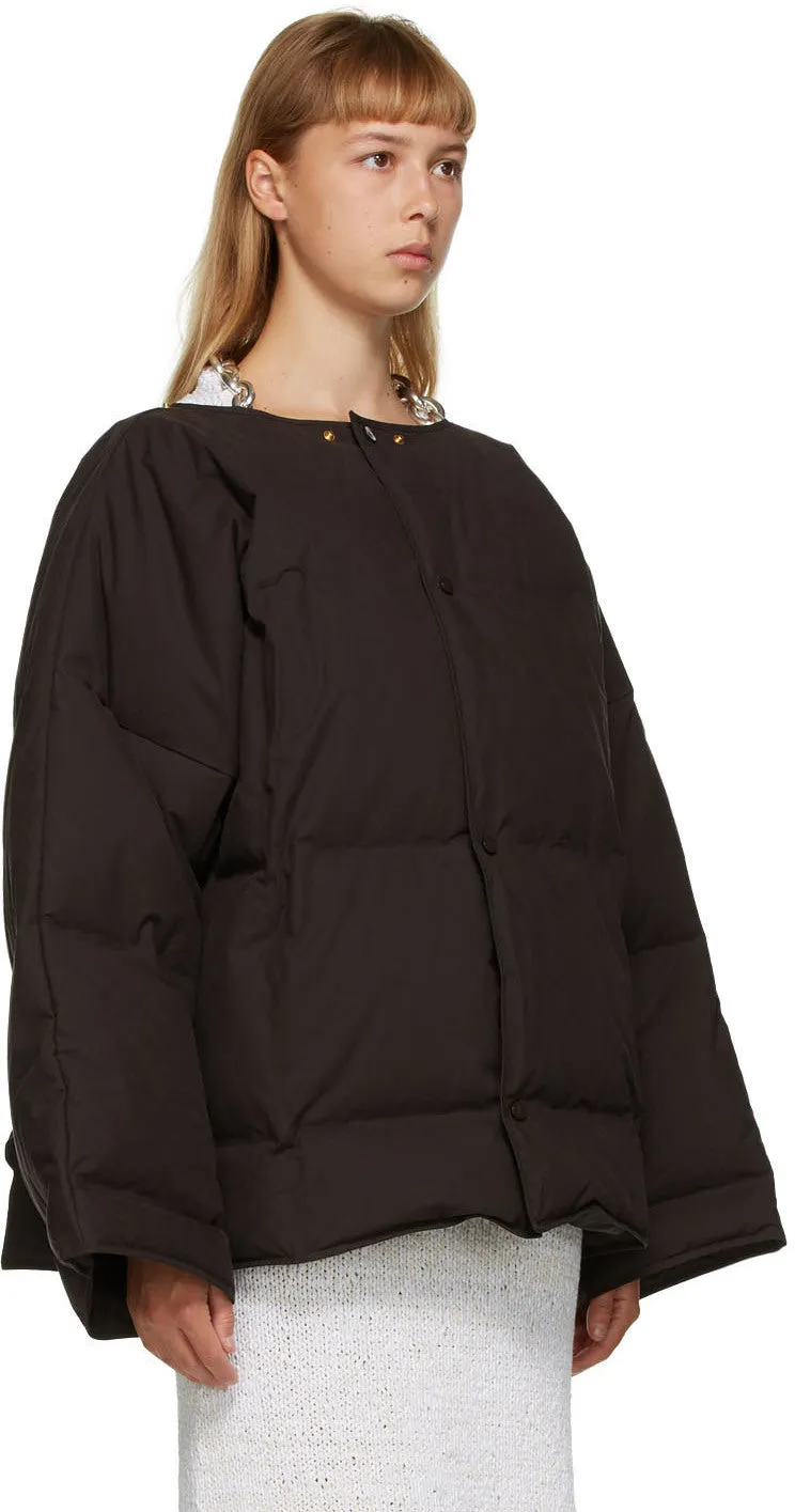Bottega Veneta Brown Down Puffer Coat