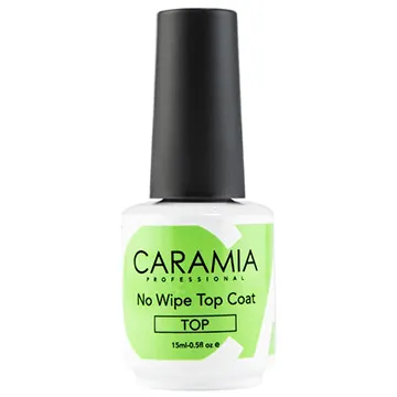CARAMIA No Wipe Gel Top Coat 0.5oz