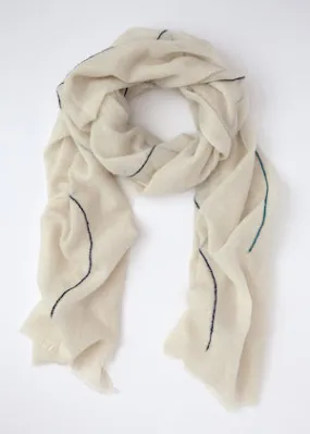 Cashmere Scarf Ocean Waves by Jill Platner