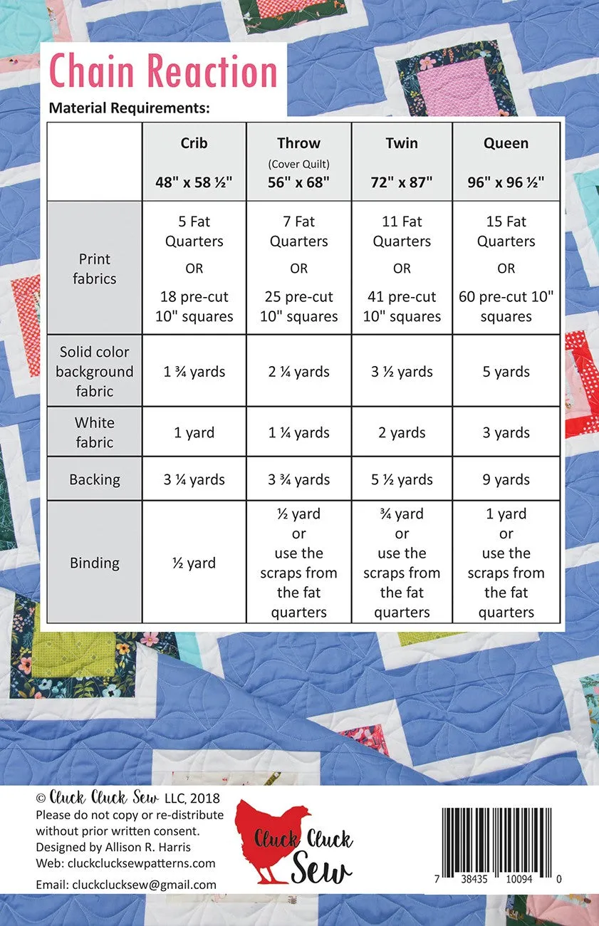 Chain Reaction Quilt Pattern