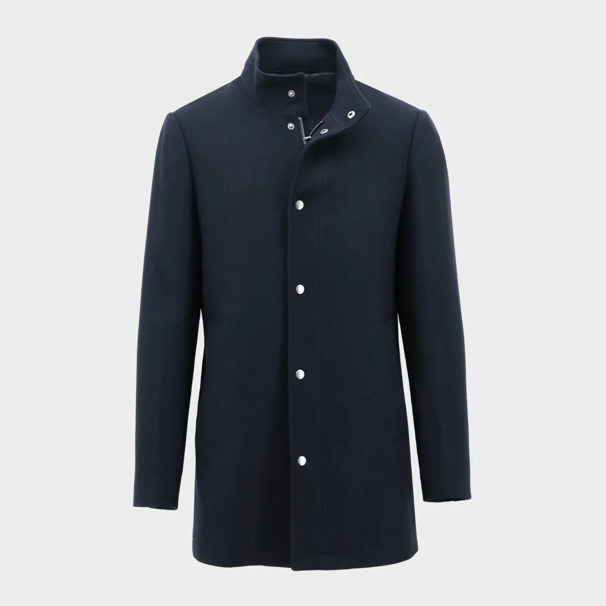 Daniel Hechter Mens Messina Coat in Navy Pure Wool