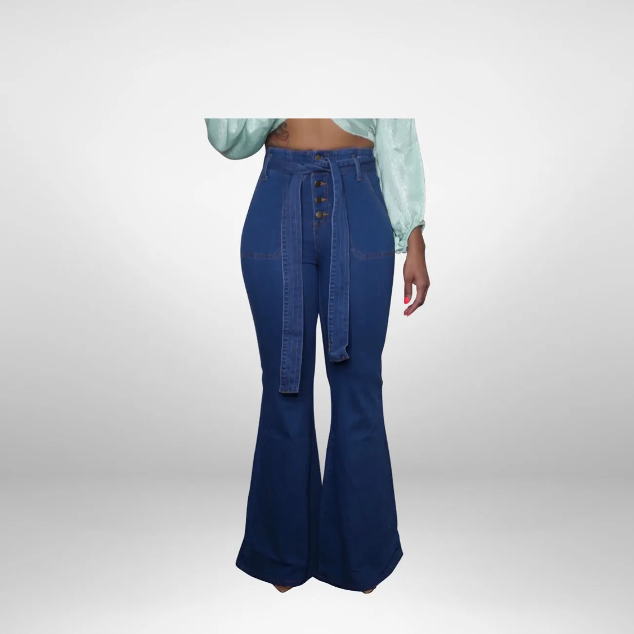 Flirty Fit Wide Leg Jeans