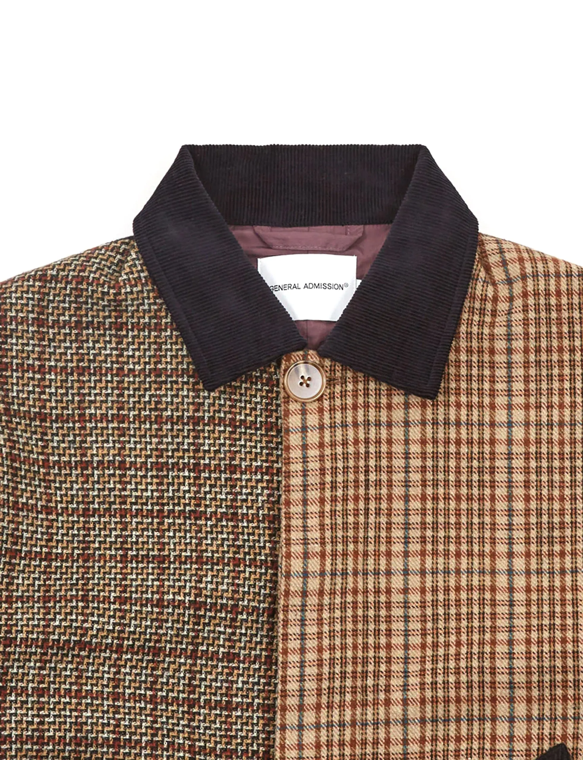 GENERAL ADMISSION PATCH WORK MAC COAT