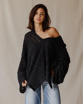 Handmade Trico Hoodie Black