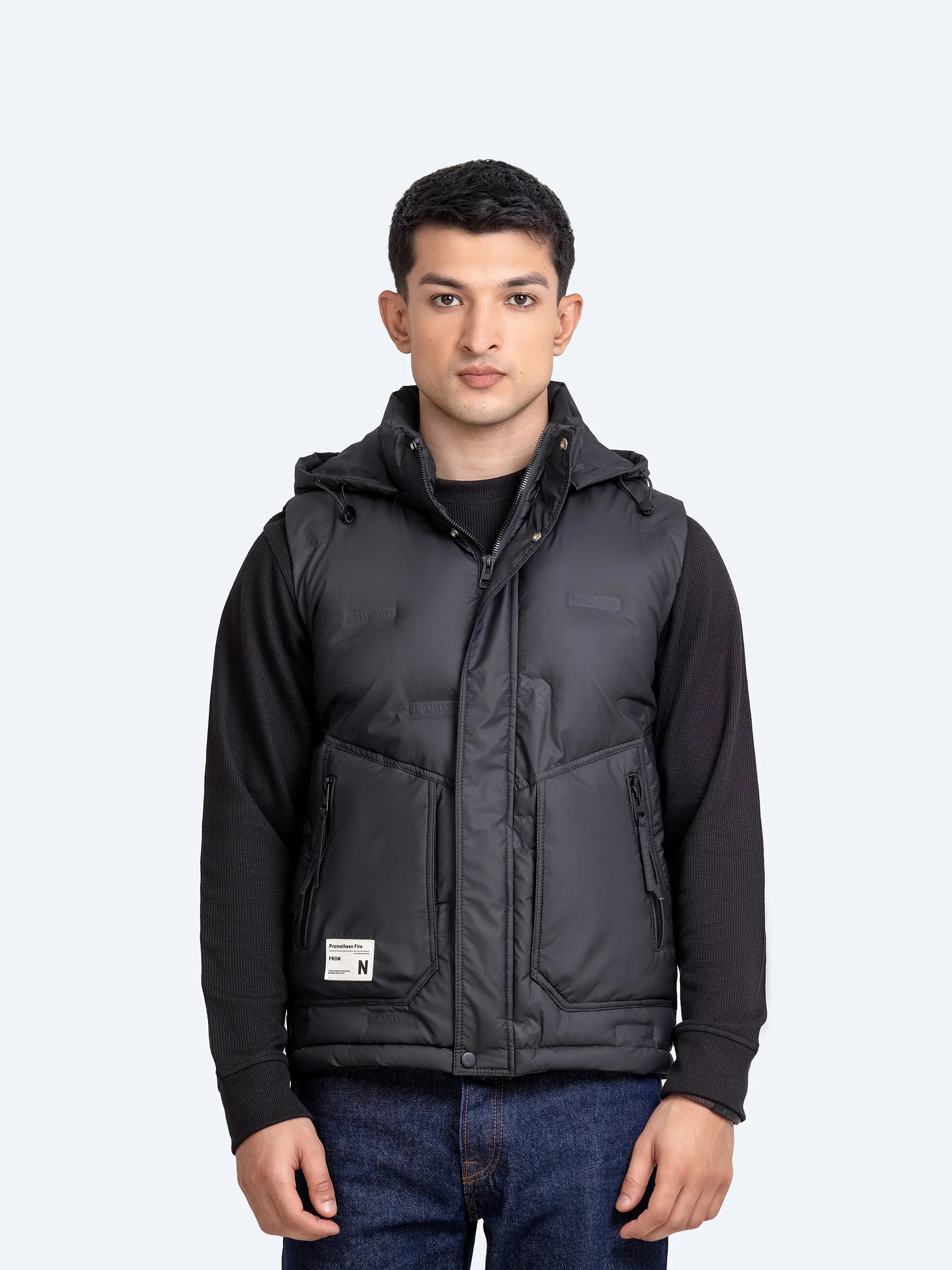 Hooded Poly Gilet - FMTJP24-021
