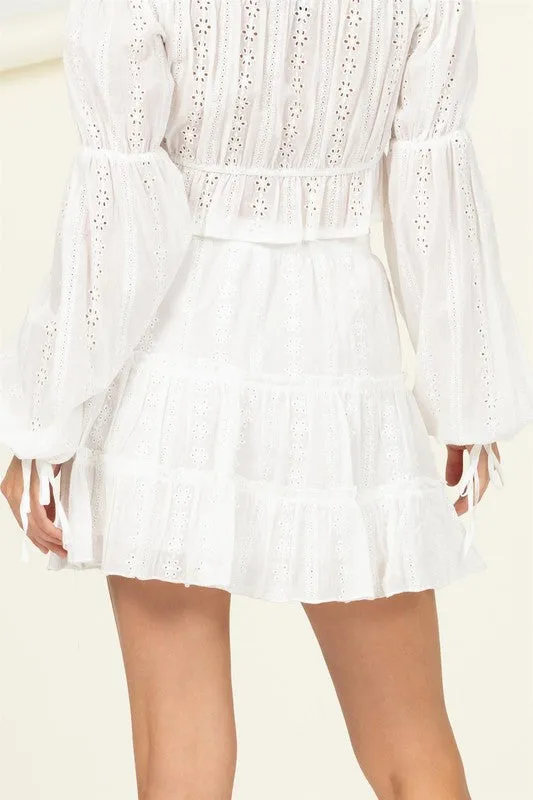 HYFVE Forever Classy High Waist Tiered Mini Skirt