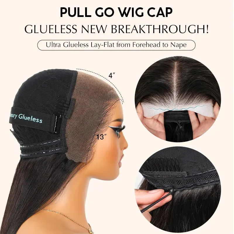 Layered Cut Salon Hairstyles Highlight Color Body Wave 13x4 Transparent Lace Front Wig Curtain Bangs 100% Human Hair
