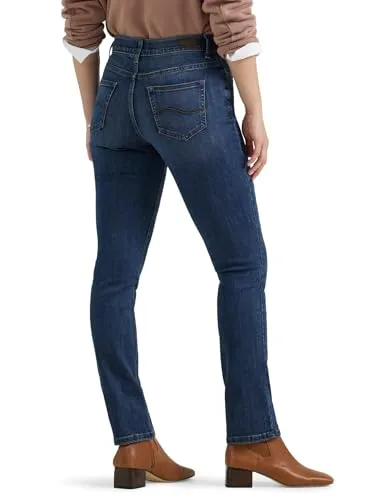 Lee Women's Ultra Lux Comfort with Flex Motion Straight Leg Jean Royal