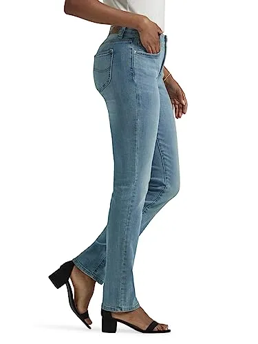 Lee Women's Ultra Lux Comfort with Flex Motion Straight Leg Jean Royal
