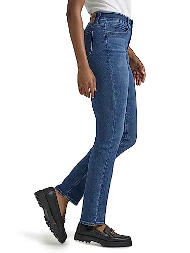 Lee Women's Ultra Lux Comfort with Flex Motion Straight Leg Jean Royal