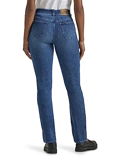Lee Women's Ultra Lux Comfort with Flex Motion Straight Leg Jean Royal