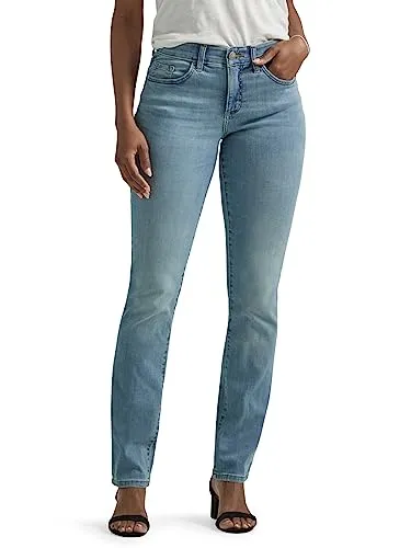 Lee Women's Ultra Lux Comfort with Flex Motion Straight Leg Jean Royal