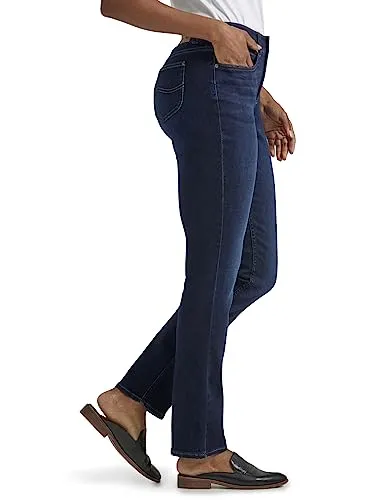 Lee Women's Ultra Lux Comfort with Flex Motion Straight Leg Jean Royal