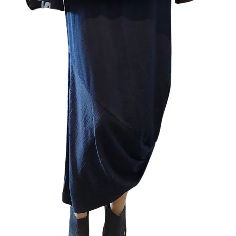 Navy merino wool skirt, size 12