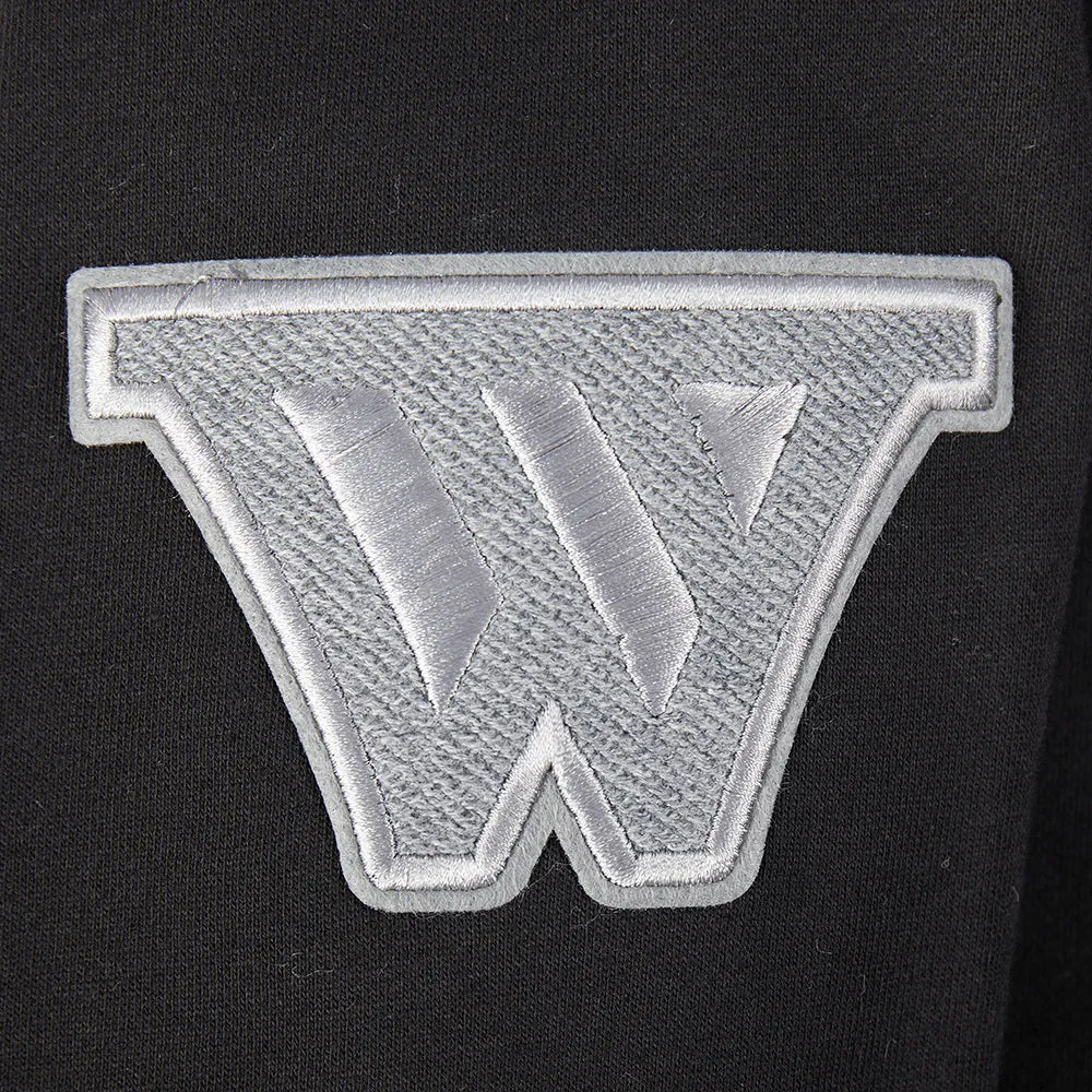 NBA GOLDEN STATE WARRIORS REVERSE FRENCH TERRY MEN'S DROP SHOULDER F (BLACK)