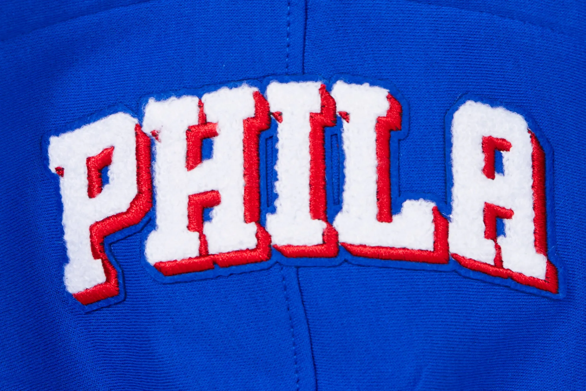 NBA PHILADELPHIA 76ERS CLASSIC LITTLE BOYS FLC FZ HOODIE (ROYAL BLUE)