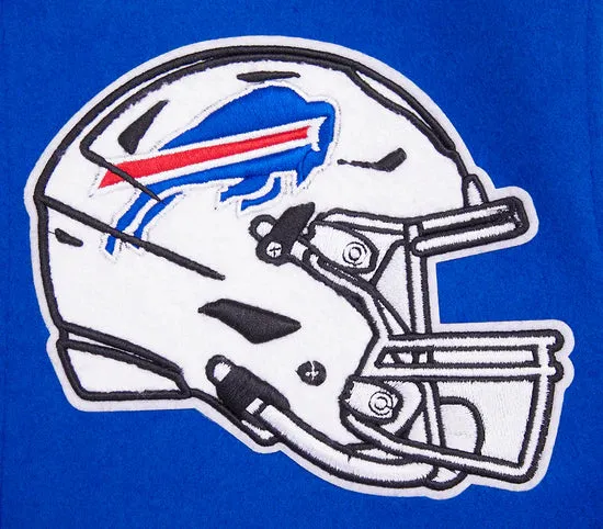NFL BUFFALO BILLS  RIBBED WOOL VARSITY JACKET | NFL LEATHER JACKET