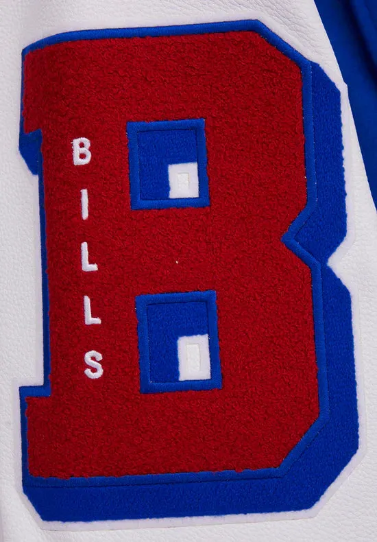 NFL BUFFALO BILLS  RIBBED WOOL VARSITY JACKET | NFL LEATHER JACKET