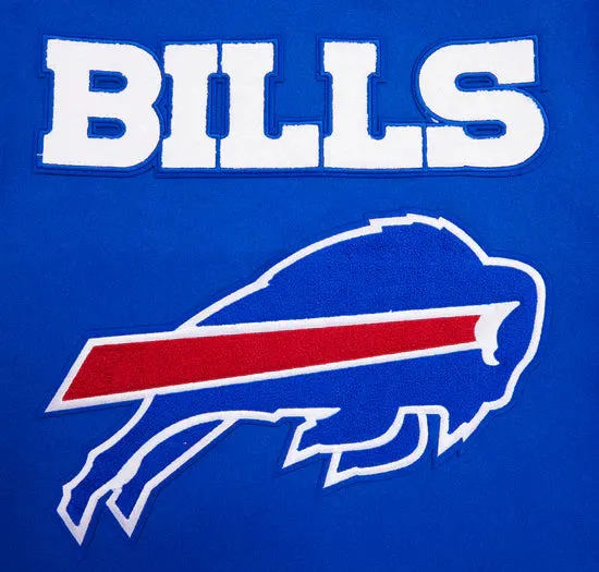 NFL BUFFALO BILLS  RIBBED WOOL VARSITY JACKET | NFL LEATHER JACKET