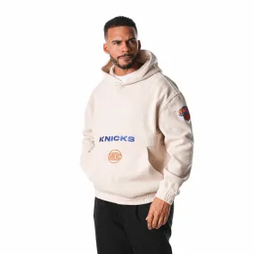 NY Knicks Unisex Corduroy Hoodie - Cream