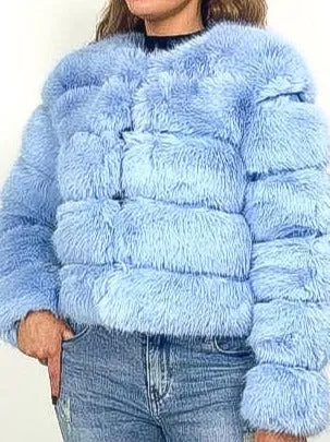 Premium Faux Fur Cropped Jacket