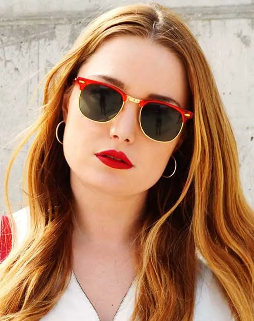 PREP Red Retro Sunglasses