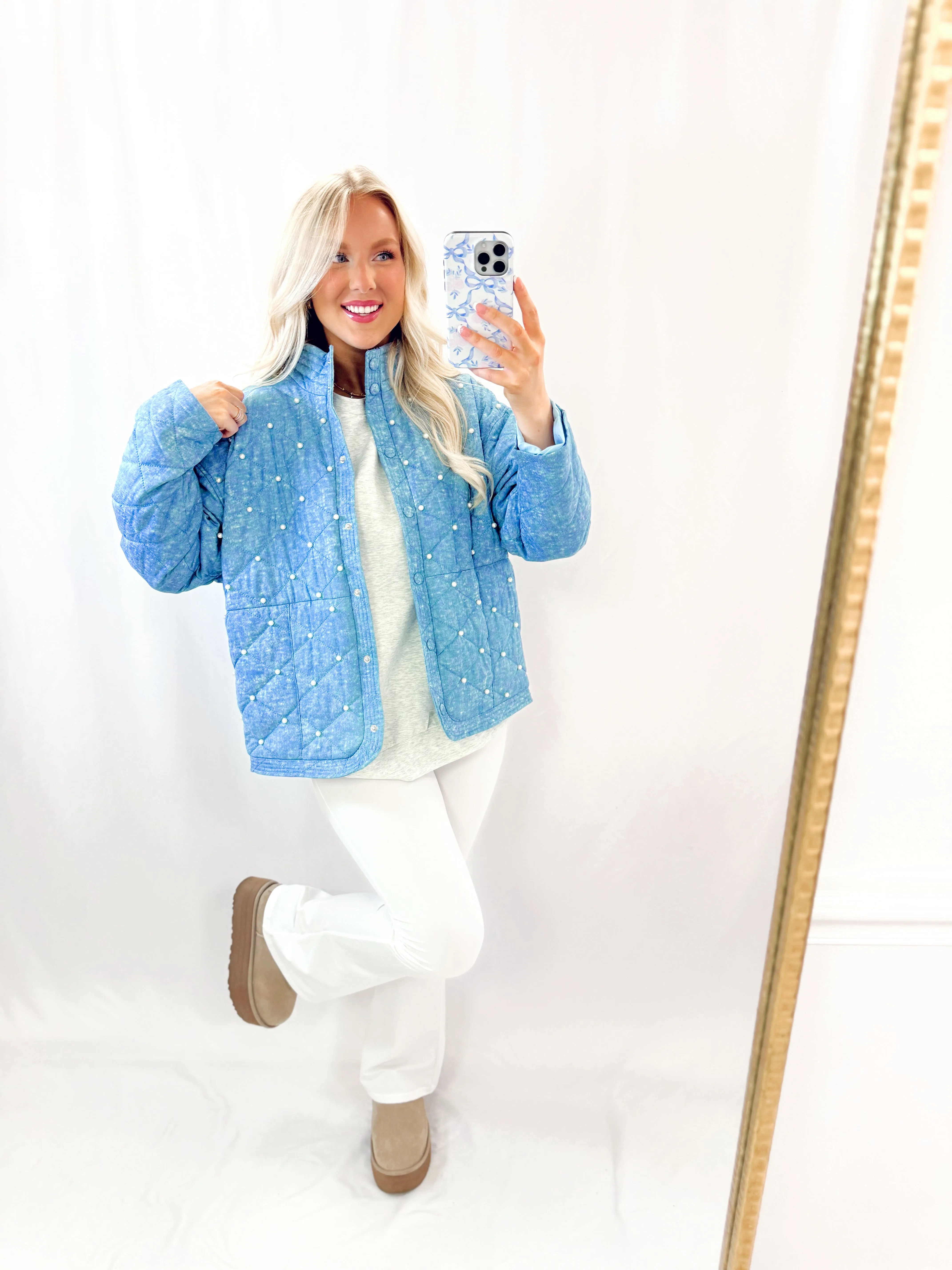 Pretty Pearl Jacket💖 2 smalls left