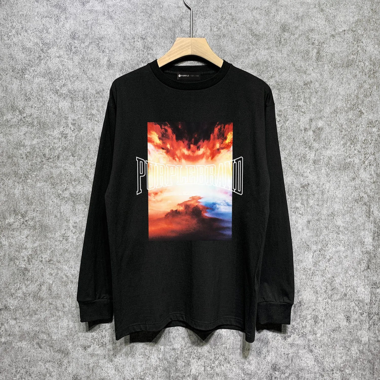 Purple Brand Long Sleeve T-Shirt Long Fashion Loose Long Sleeve Top