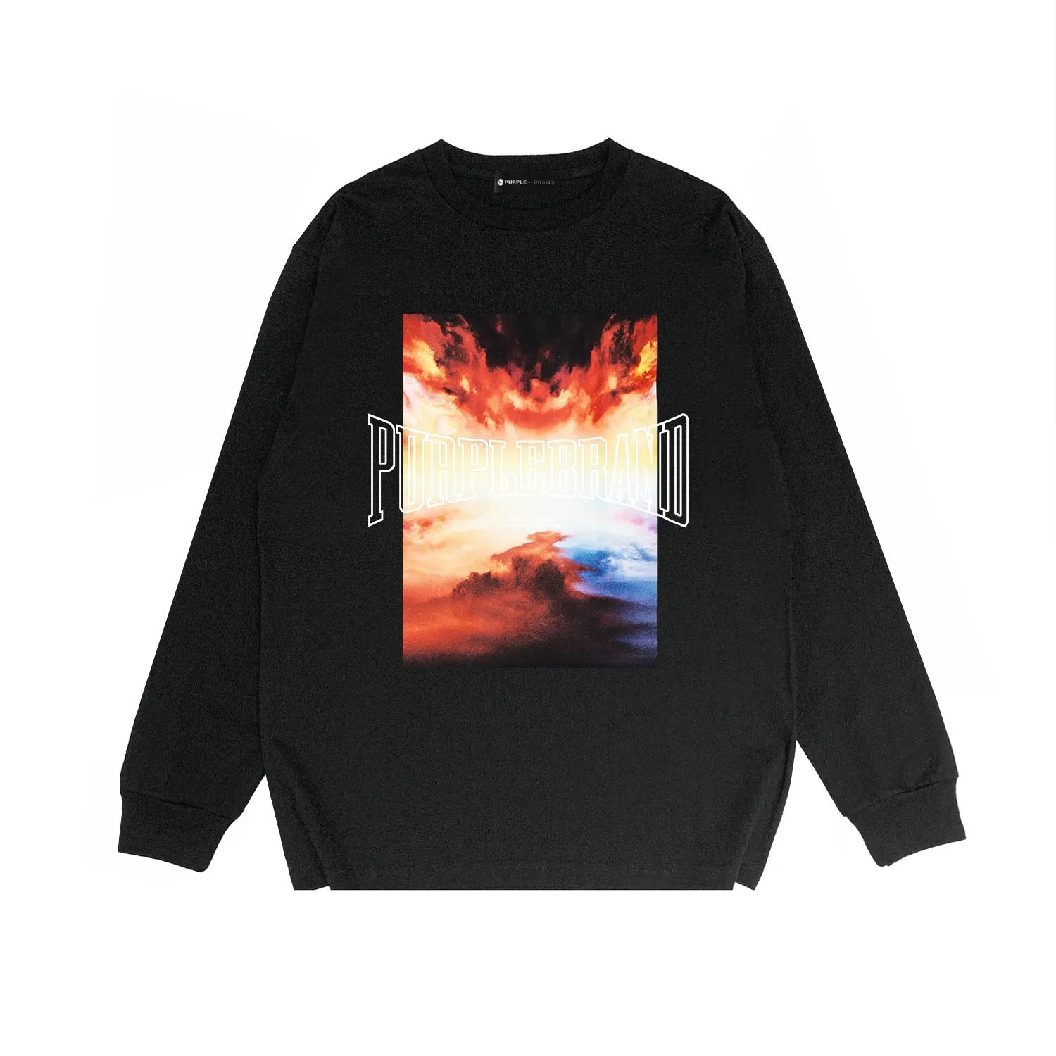 Purple Brand Long Sleeve T-Shirt Long Fashion Loose Long Sleeve Top
