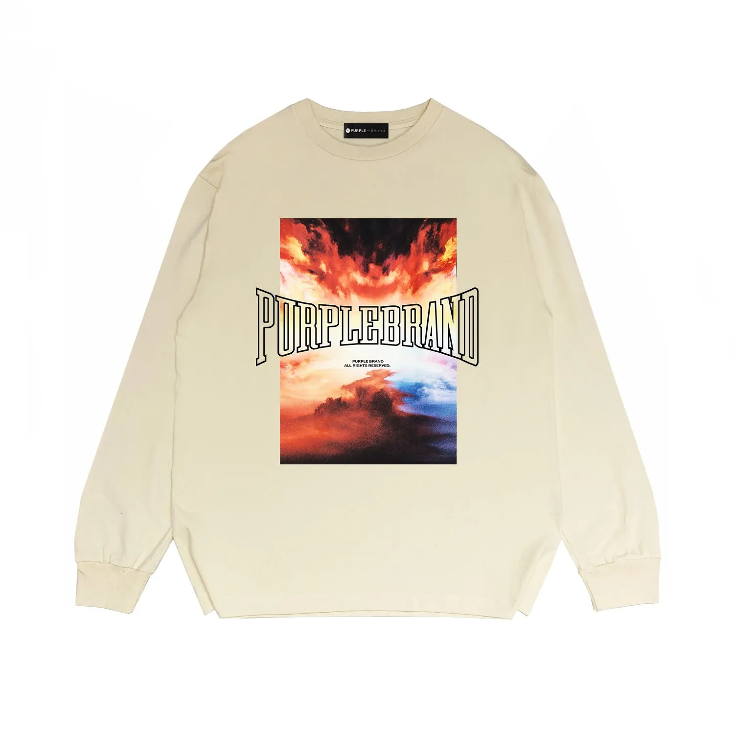 Purple Brand Long Sleeve T-Shirt Long Fashion Loose Long Sleeve Top
