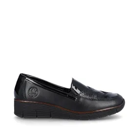 Rieker Ladies Patchwork Slip On Shoe