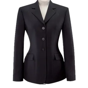 RJ Classics Black Herringbone Hampton Show Coat