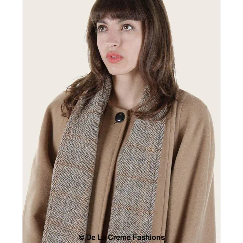 SCARPIA - Wool & Cashmere Overcoat With Scarf Detail