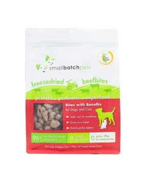Small Batch Freeze-Dried Beef Bites for Dogs & Cats 7oz